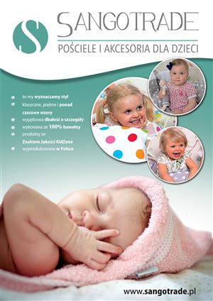  Ulotka dla firmy Sangotrade - Pościele i akcesoria dla dzieci - Agencja Reklamowa ImagoArt.pl